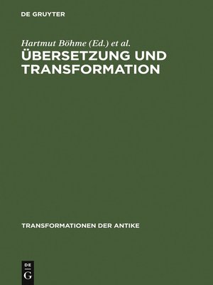 cover image of Übersetzung und Transformation
